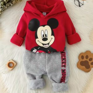 Classic Mickey Mouse Red Hoodie